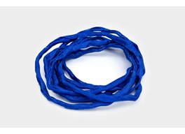 Silkesband, 110cmx3mm mörkblå