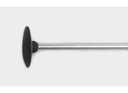 Silikontrissa lins svart med skaft 14,5x12,5mm