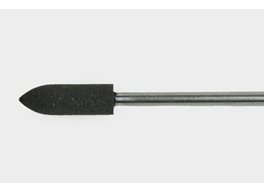 Silikontrissa spets svart med skaft 5x16mm